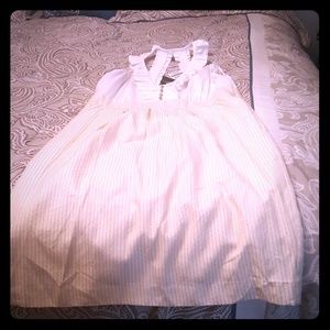 White and gold dress